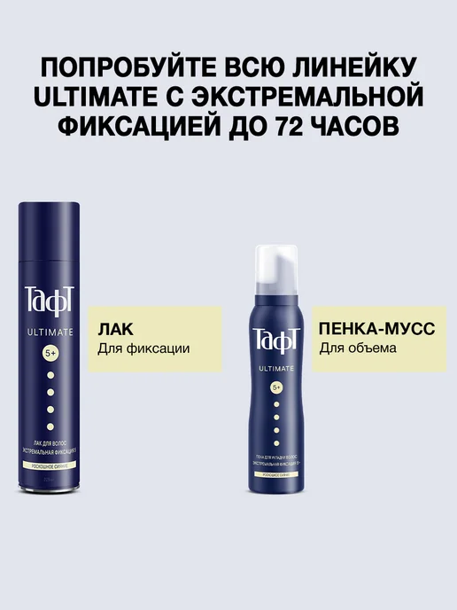 тафт Пенка-мусс для укладки волос, экстремальная фиксация,150 мл, 150 мл, фото 6