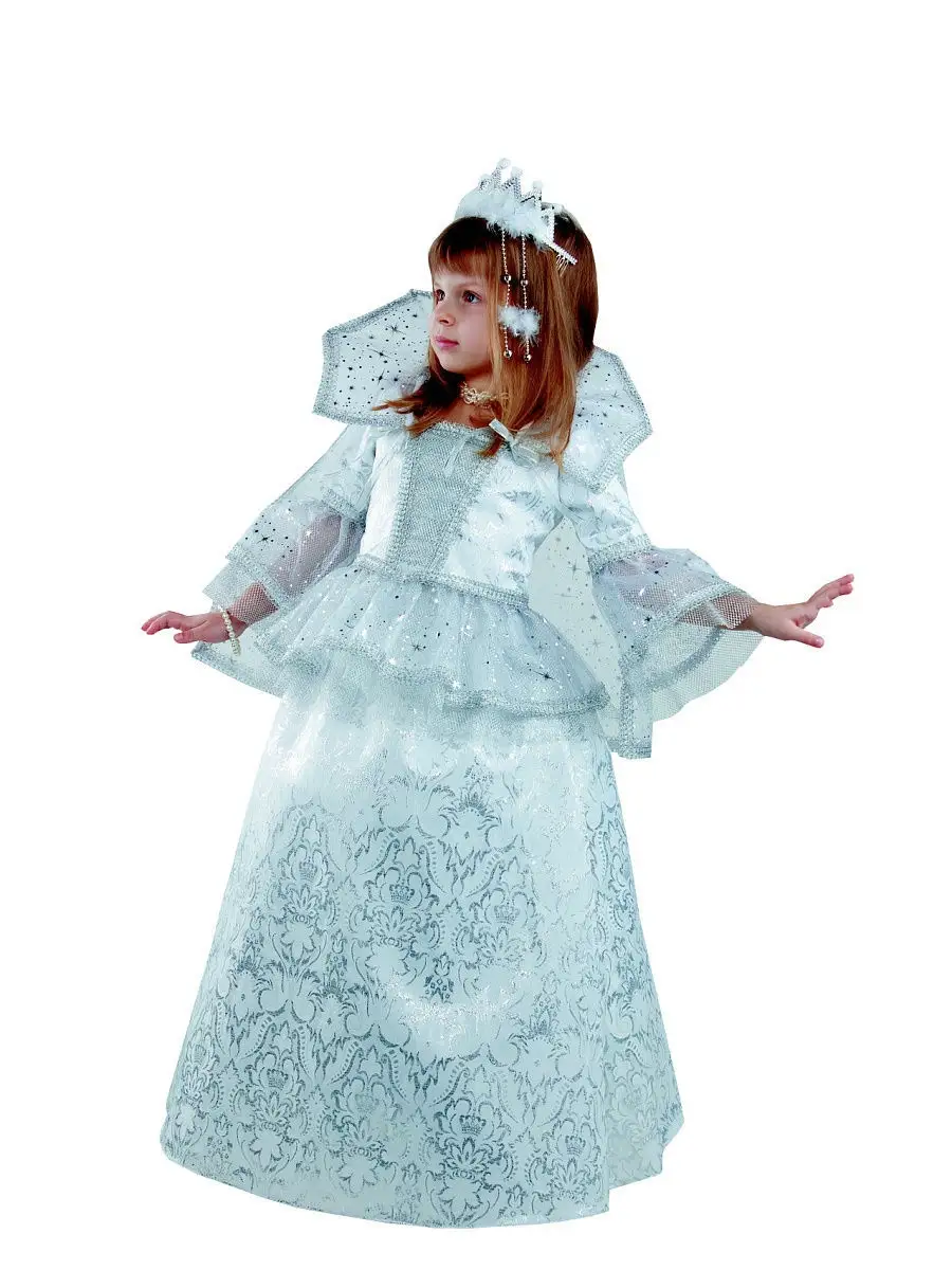 Платье снежной королевы для девочки своими руками