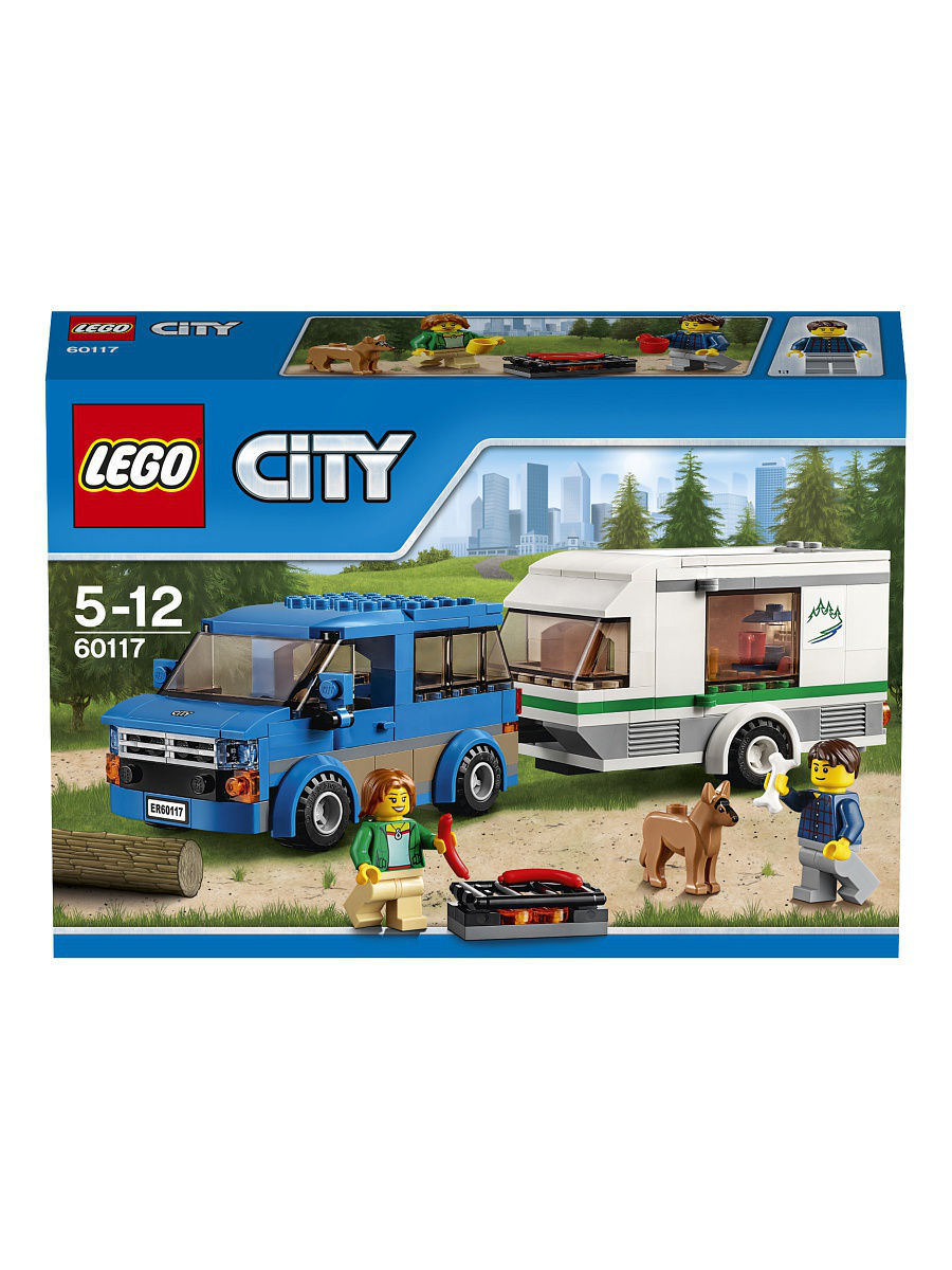 Конструктор LEGO City 60117 Фургон и дом на колёсах LEGO 2576991 купить в  интернет-магазине Wildberries