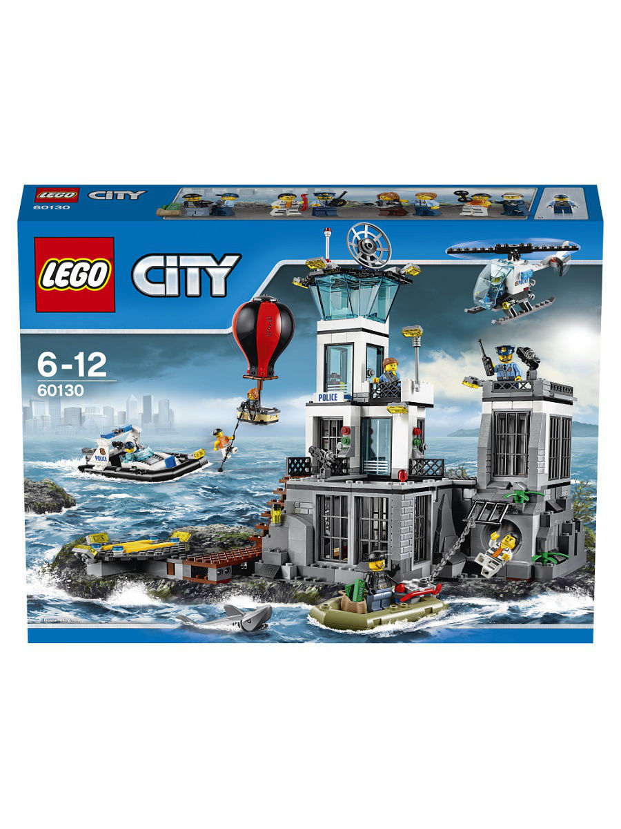 Конструктор LEGO City 60130 Остров-тюрьма LEGO 2576998 купить в  интернет-магазине Wildberries