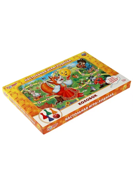 Умные игры Настольная игра ходилка Колобок, белый, фото 7