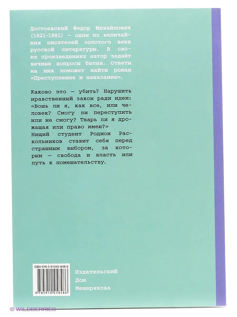 Преступление и наказание Издательский Дом Мещерякова 2628471 купить в  интернет-магазине Wildberries