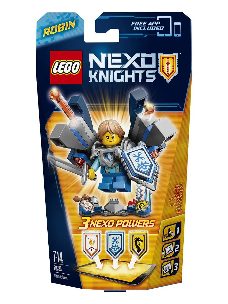 Конструктор LEGO Nexo Knights 70333 Робин. Абсолютная сила LEGO 2678978  купить в интернет-магазине Wildberries