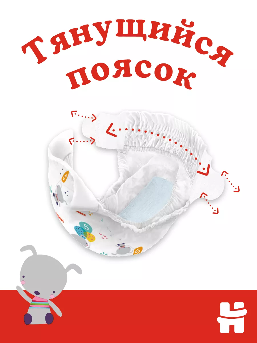 Подгузники Classic детские 5 размер 11-25 кг 58 шт HUGGIES 2907483 купить  за 1 017 ₽ в интернет-магазине Wildberries