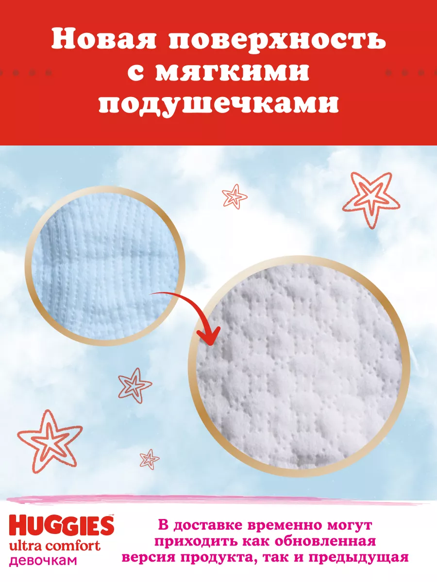 Подгузники Ultra Comfort 4 р 8-14 кг 66 шт HUGGIES 2907519 купить за 1 218  ₽ в интернет-магазине Wildberries