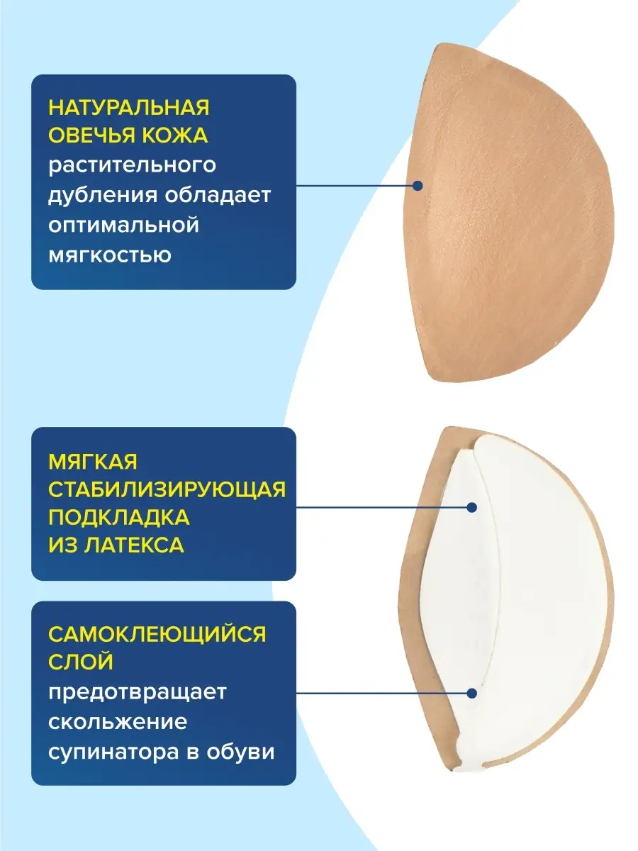 Ортопедический клин-супинатор semelle insolle Saphir 2919010 купить в  интернет-магазине Wildberries