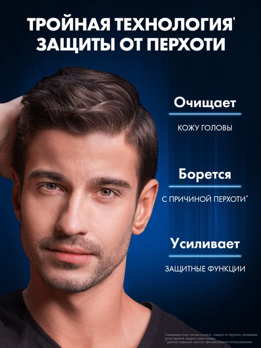 Клиар Шампунь мужской очищающий для волос от перхоти с ментолом, вариант, фото 3