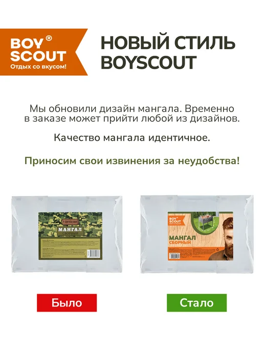 Boyscout Мангал для шашлыка разборный для пикника, вариант, фото 8