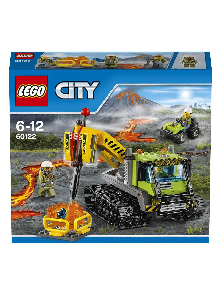 Конструктор LEGO City 60122 Вездеход исследователей вулканов LEGO 2983781  купить в интернет-магазине Wildberries