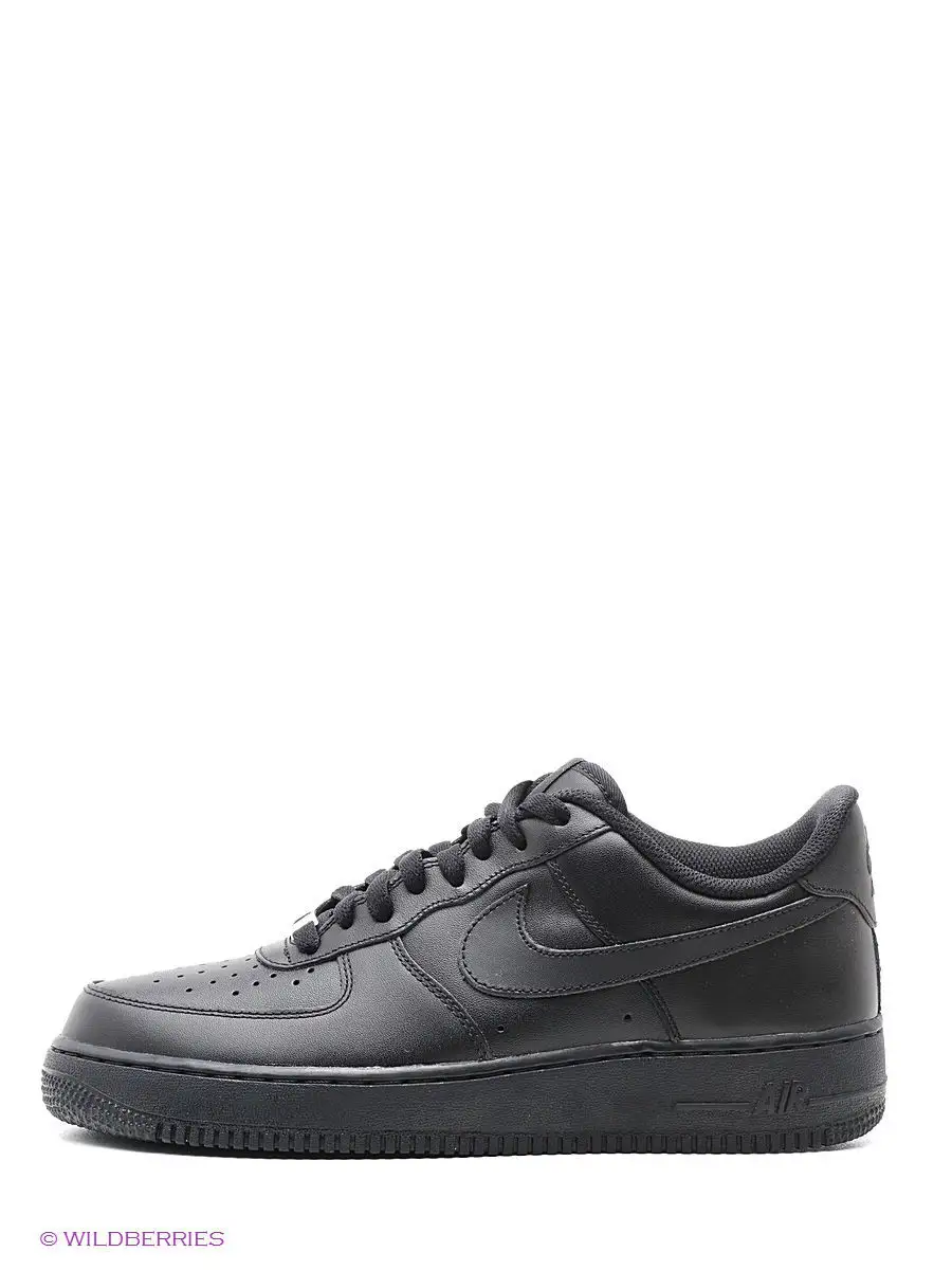 Nike air force one hotsell black leather