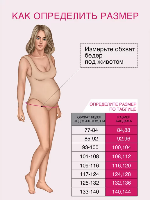ФЭСТ Бандаж для беременных до и после родов универсальный 3 в 1, белый, фото 6