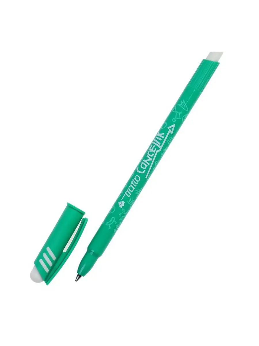 Pens: Tratto Cancellik Erasable Pen Green 2pcs