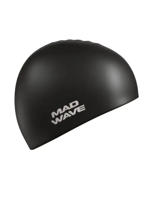 Mad Wave Шапочка для плавания силиконовая Intensive Big, черный, фото 2