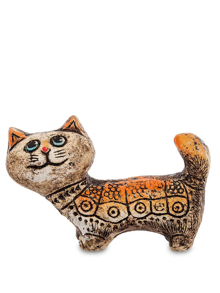 Кошка из глины