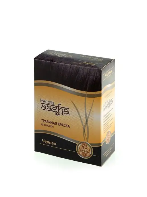 Aasha Herbals Краска для волос травяная Черная, 60 г, 60 г, фото 2