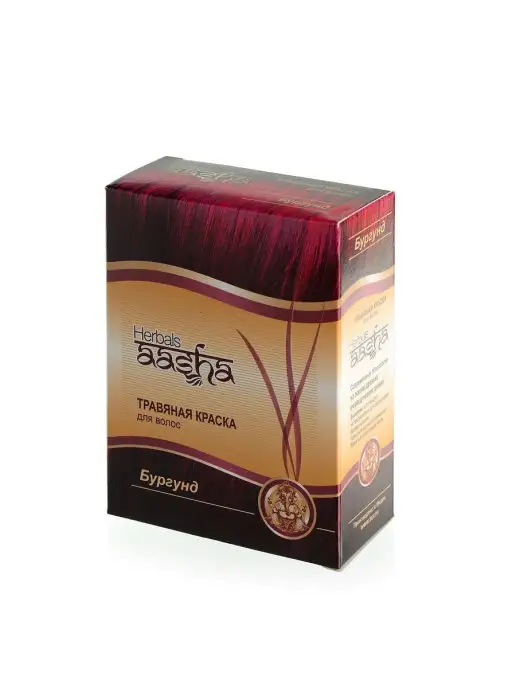 Aasha Herbals Краска для волос травяная Бургунд, 60 г, 60 г
