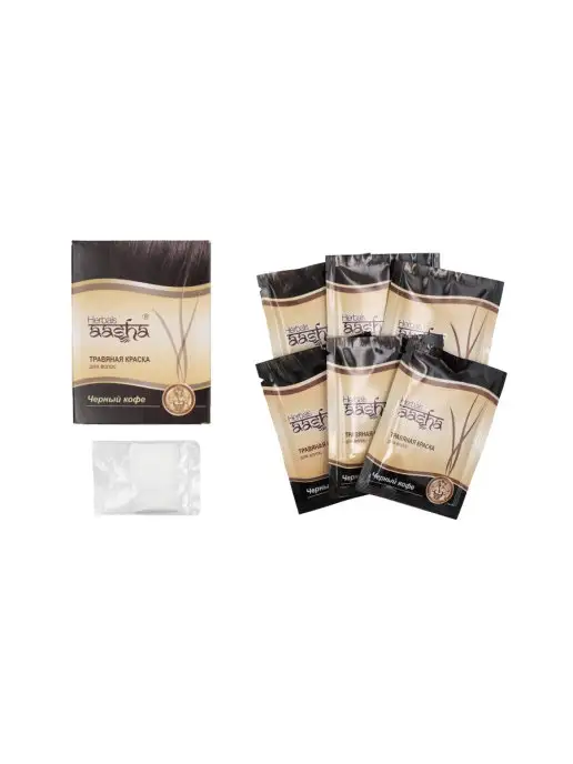 Aasha Herbals Краска травяная Черный кофе, 60 г, 60 г, фото 3