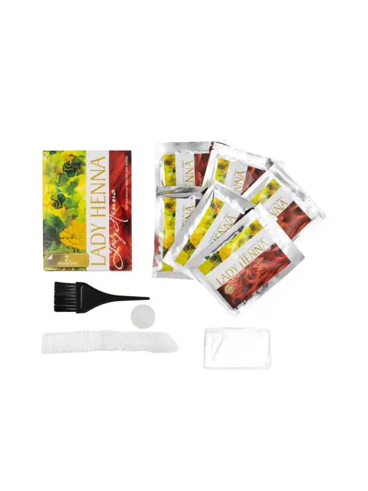 Lady Henna Краска для волос на основе хны Махагони, 6х10 г, 6x10, фото 2