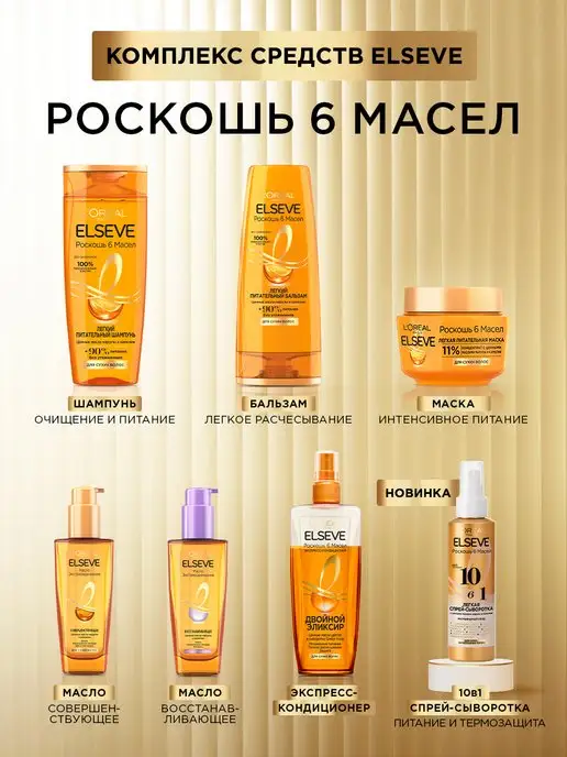 L'OREAL PARIS Elseve Эликсир для волос 200 мл, 200 мл, фото 5