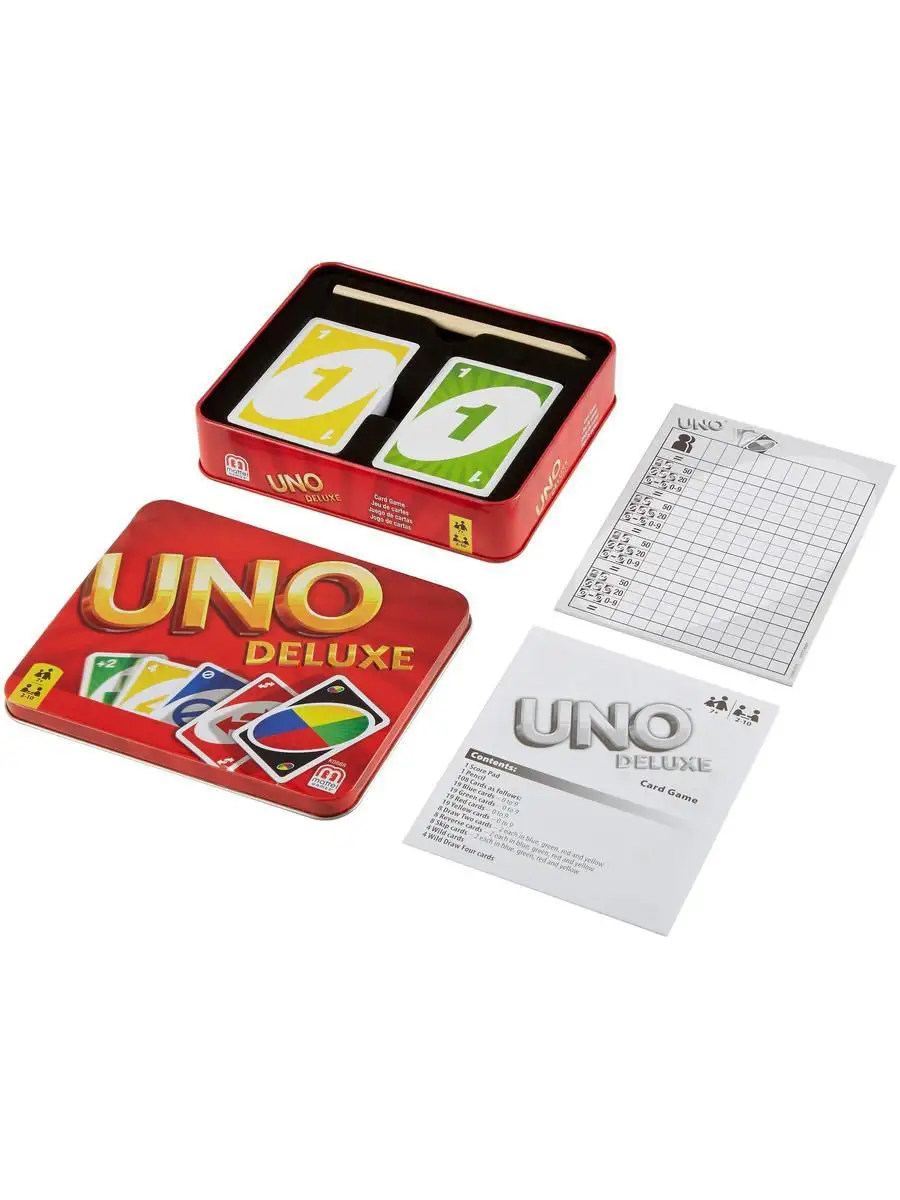 Игра карточная Mattel Games UNO Deluxe Mattel 3228424 купить в  интернет-магазине Wildberries