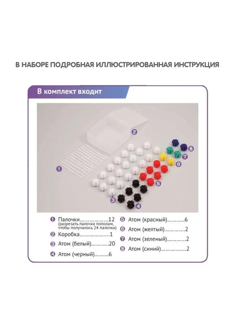 Наборы для опытов Атомы и молекулы BONDIBON 3251627 купить за 595 ₽ в  интернет-магазине Wildberries