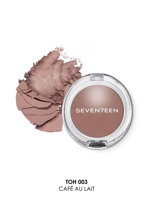 Seven7een Румяна для лица компактные Natural Matte Silky Blusher т.003, коричневый, фото 2
