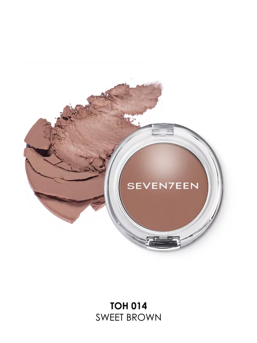 Seven7een Румяна для лица компактные Natural Matte Silky Blusher т.014, желтый, фото 2