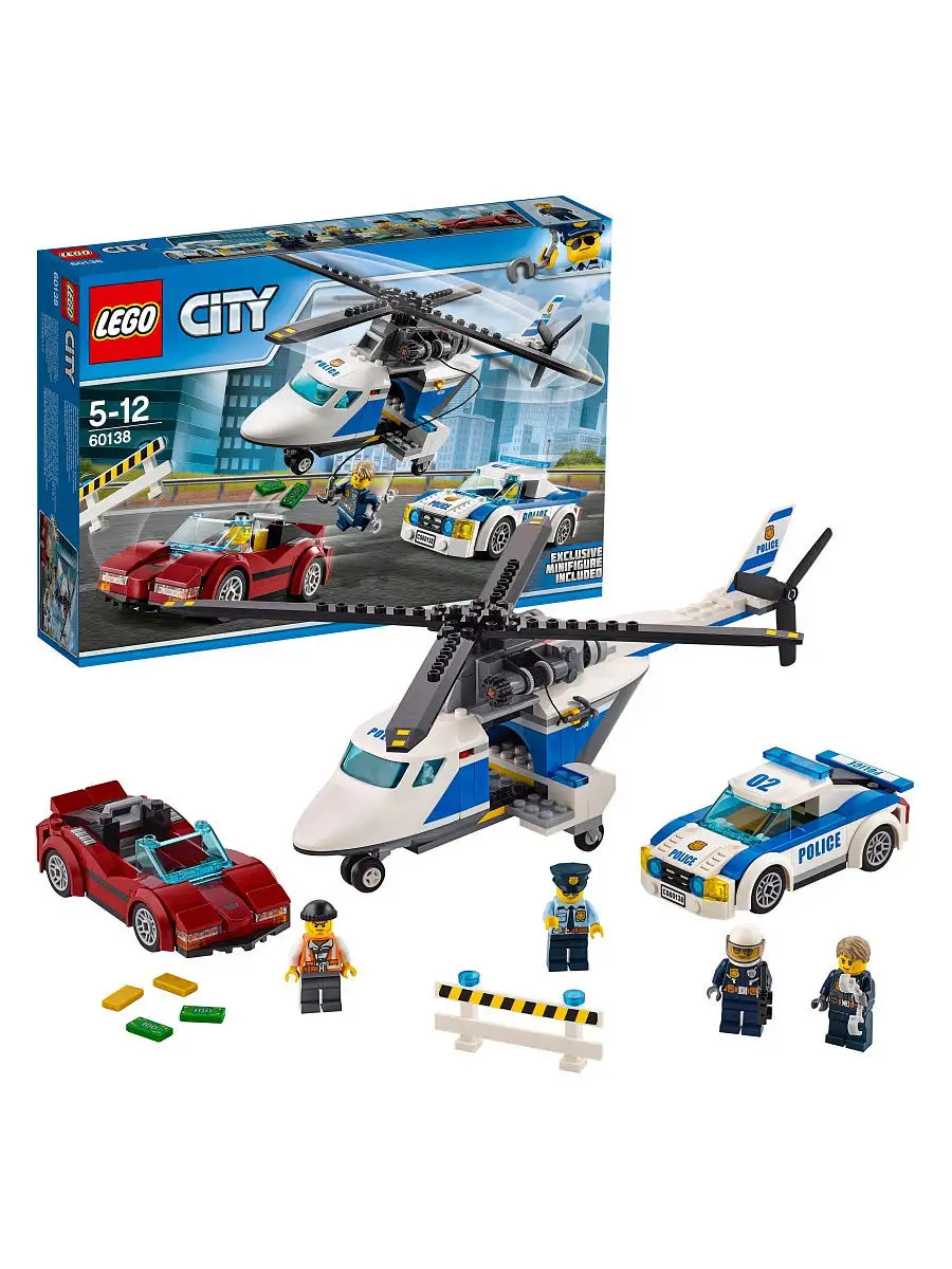 Конструктор LEGO City Police 60138 Стремительная погоня LEGO 3577013 купить  в интернет-магазине Wildberries