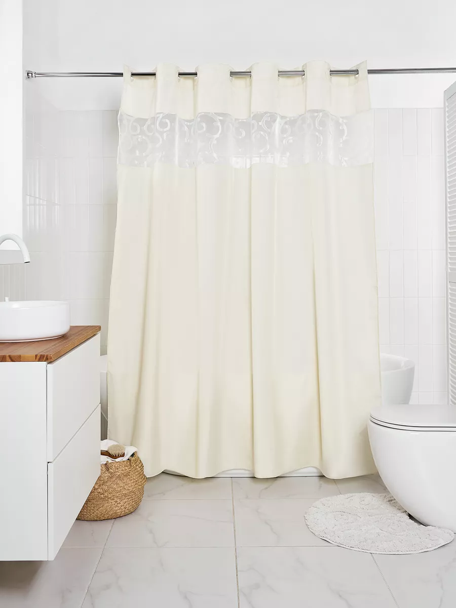 Штанга для шторы в ванную комнату: выбор карниза для шторки