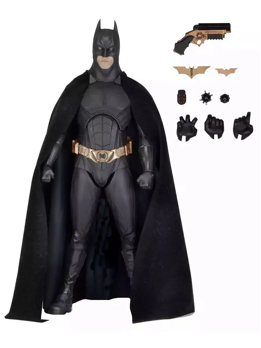 Batman Begins 1 4 Scale Figure Batman Bale Neca 3652590 Wildberries