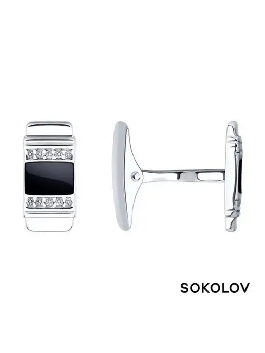 SOKOLOV Запонки, серый