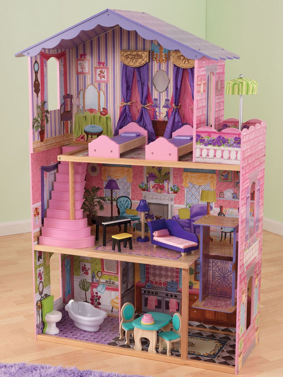 Кукольные игрушки купить. Домик для Барби Кидкрафт. Кукольный домик kidkraft Mansion. Деревянный домик Барби "особняк мечты" (my Dream Mansion). Кукольный дом Кидкрафт дом мечты.