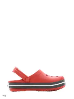 Сабо детские Crocband Clog CROCS. Цвет красный, серый. Вид 3.