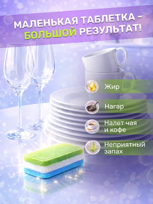 LOTTA Таблетки для посудомоечной машины 100 шт, 60 шт, фото 4