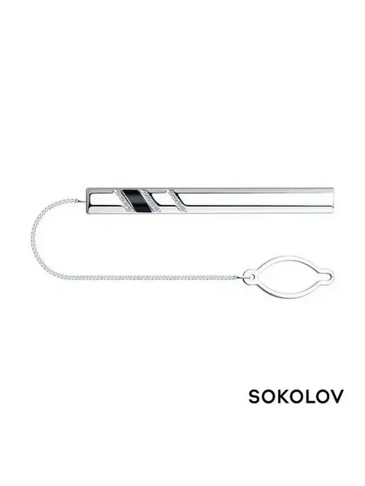 SOKOLOV Зажим для галстука, серый