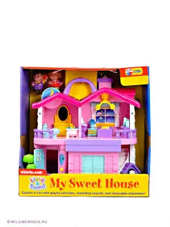 Игровой центр "Домик мечты" Kiddieland. Цвет розовый, фиолетовый. Вид 1.