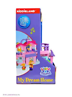 Игровой центр "Домик мечты" Kiddieland. Цвет розовый, фиолетовый. Вид 2.