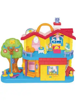 Игра "Занимательный дом" Kiddieland. Цвет желтый, голубой. Вид 1.