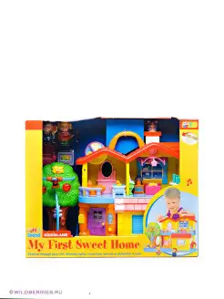 Игра "Занимательный дом" Kiddieland. Цвет желтый, голубой. Вид 2.