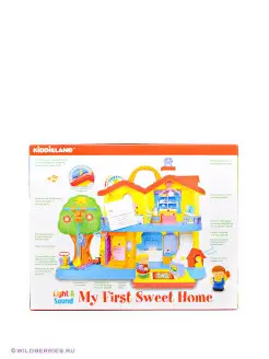 Игра "Занимательный дом" Kiddieland. Цвет желтый, голубой. Вид 3.