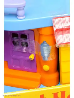 Игра "Занимательный дом" Kiddieland. Цвет желтый, голубой. Вид 5.