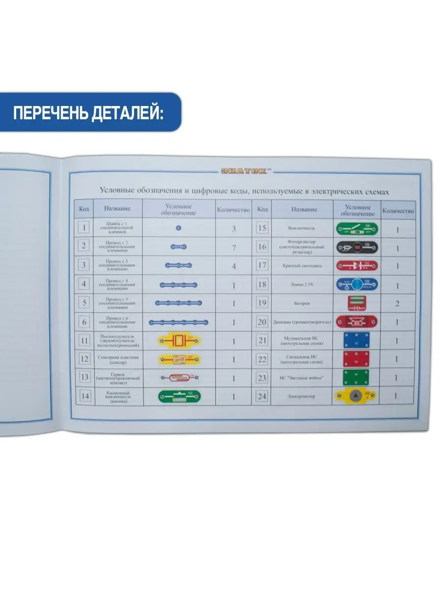 Конструктор электронный детский 180 схем Знаток 4068547 купить в  интернет-магазине Wildberries