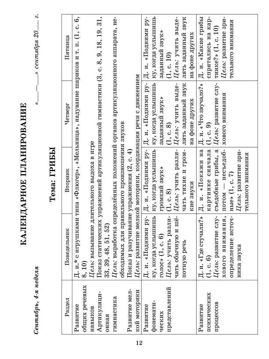 План работы логопеда на учебный год. Старшая группа ИД ЛИТЕРА 4072729  купить за 356 ₽ в интернет-магазине Wildberries