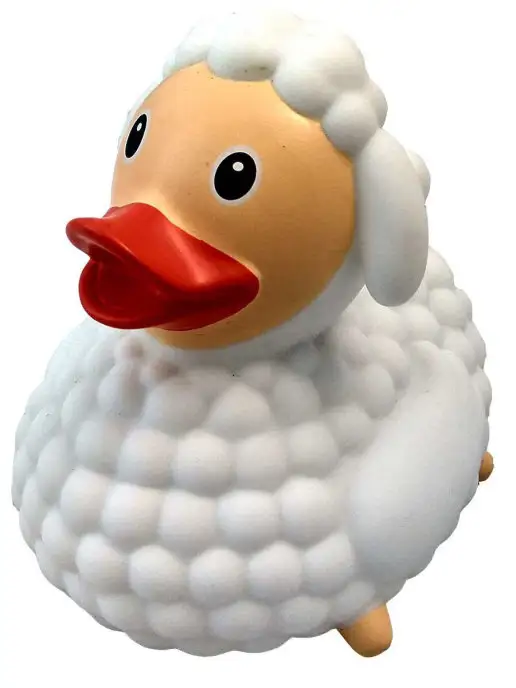 Funny Ducks Игрушка для ванной Уточка овечка 1820, белый, фото 4