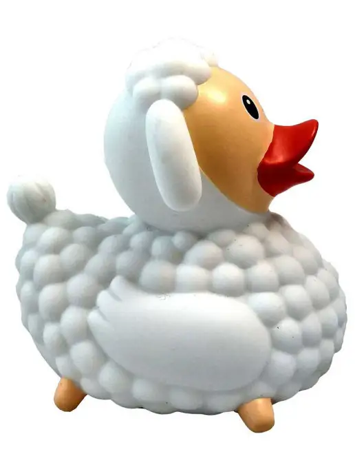 Funny Ducks Игрушка для ванной Уточка овечка 1820, белый, фото 5