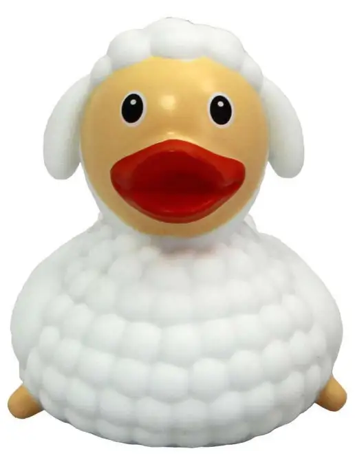 Funny Ducks Игрушка для ванной Уточка овечка 1820, белый, фото 6