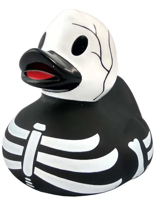Funny Ducks Игрушка для ванной, резиновая Уточка Скелет, черный, фото 5