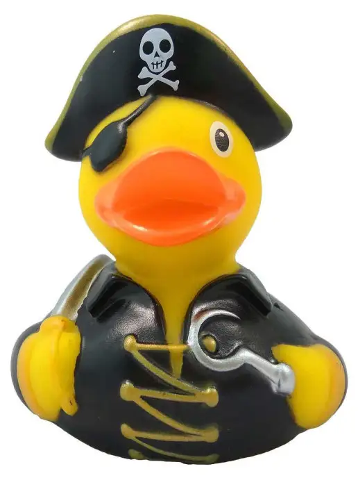 Funny Ducks Игрушка для ванны Уточка пират, черный, фото 2