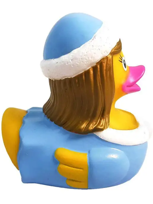 Funny Ducks Игрушка для ванной сувенир Уточка снегурочка, голубой, фото 3