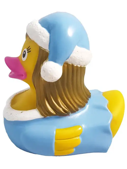 Funny Ducks Игрушка для ванной сувенир Уточка снегурочка, голубой, фото 5